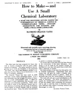 Everyday Engineering Series Raymond Francis Yates How To Make And Use A Small Chemical Laboratory The Norman W Henley Pub Co 1920