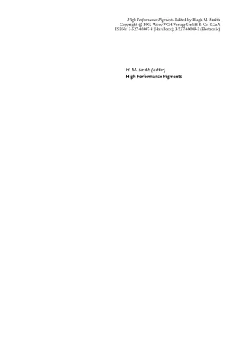 High Performance Pigments Wiley Vch 2001