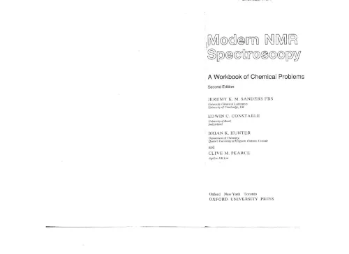 Modern Nmr Spectroscopy A Workbook Of Chemical Problems